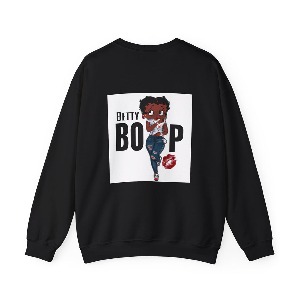 Crewneck Sweatshirt — Cute Girl Illustration Graphic