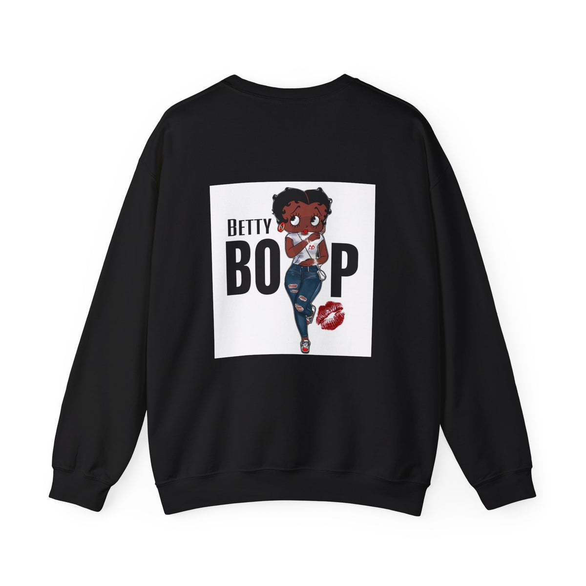Crewneck Sweatshirt — Cute Girl Illustration Graphic