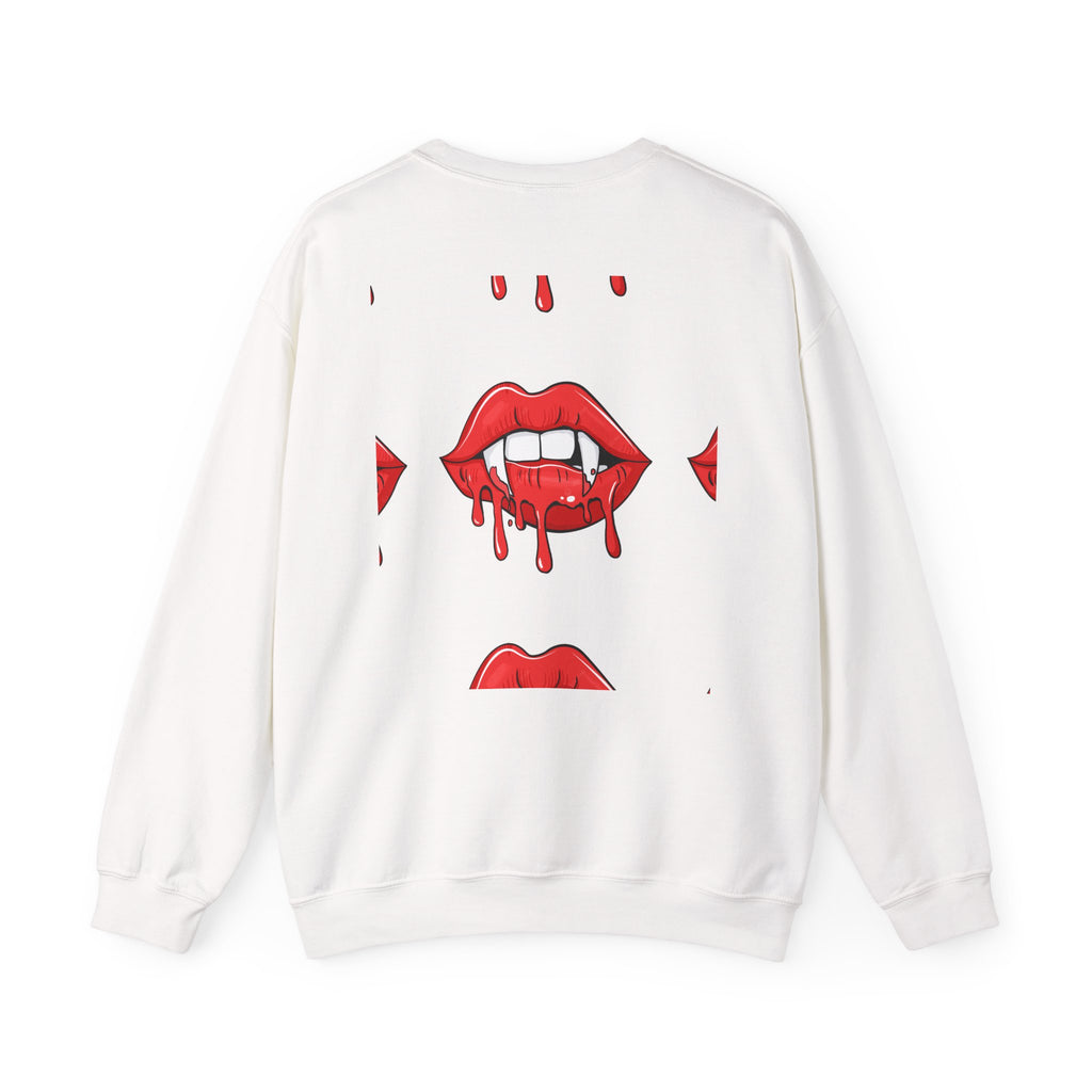 Bloody Lips Graphic Crewneck Sweatshirt