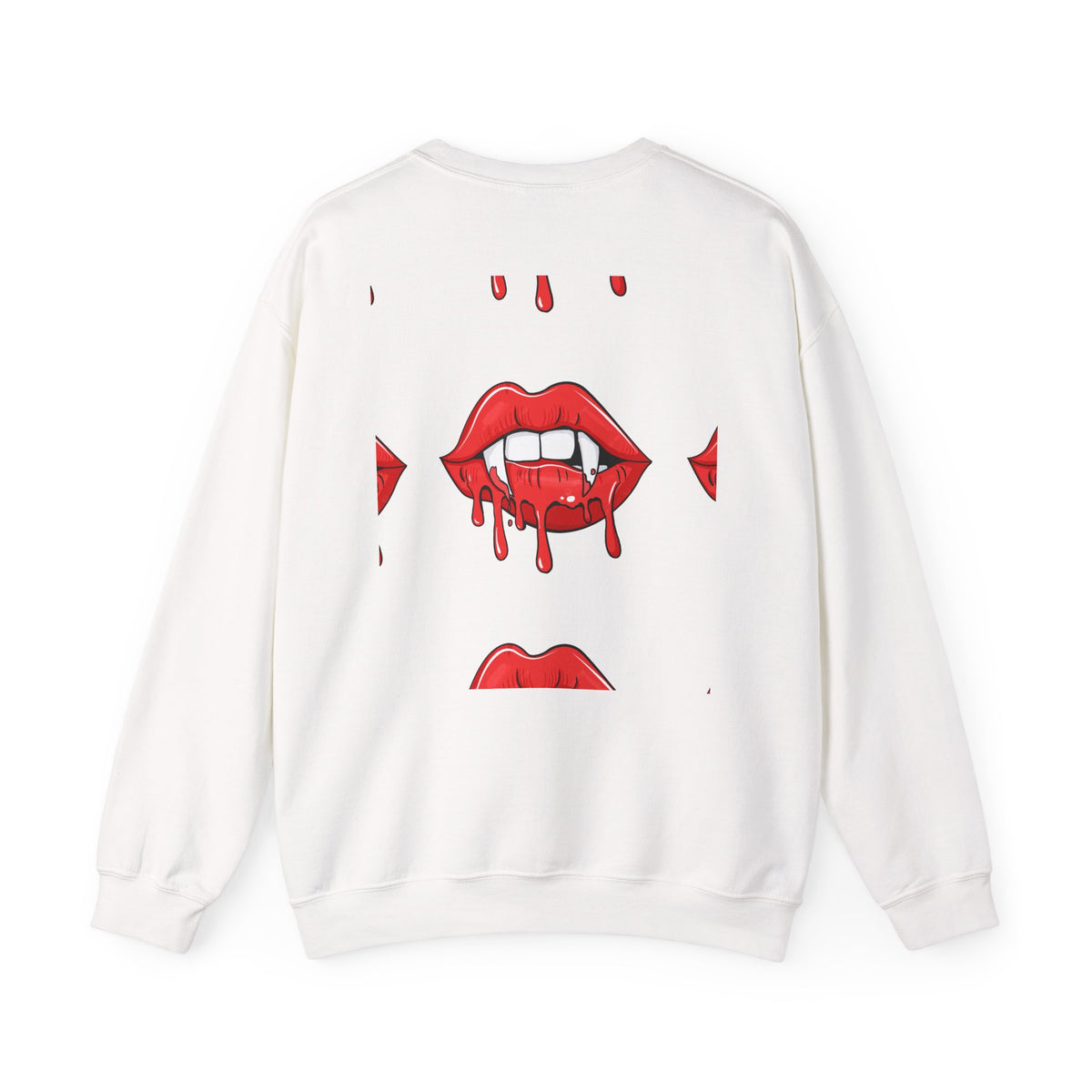Bloody Lips Graphic Crewneck Sweatshirt
