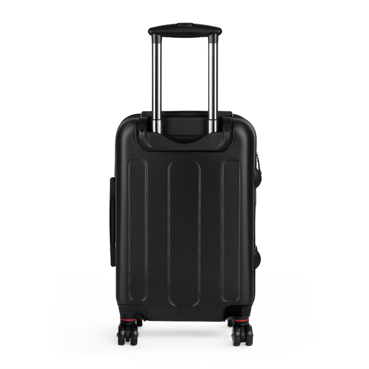 Vintage Map & Backpack Print Suitcase — Retro Travel Luggage