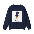 Crewneck Sweatshirt — Cute Girl Illustration Graphic
