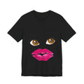 Kiss & Wink Graphic Tee — Cute Lip Print T-Shirt