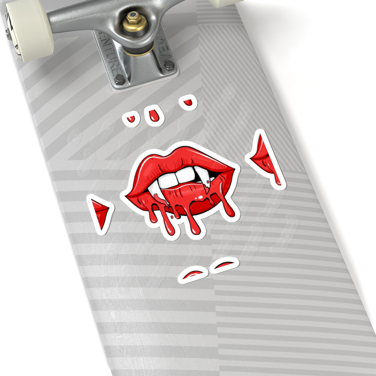Dripping Vampire Lips Kiss-Cut Sticker