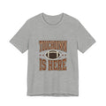 Touchdown Is Here T-Shirt | Football Season Retro Helmet & Script