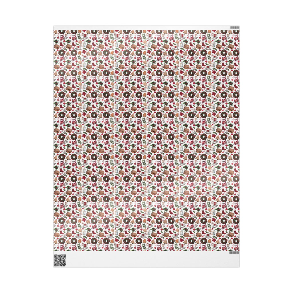 Christmas Cookies & Wreaths Wrapping Paper