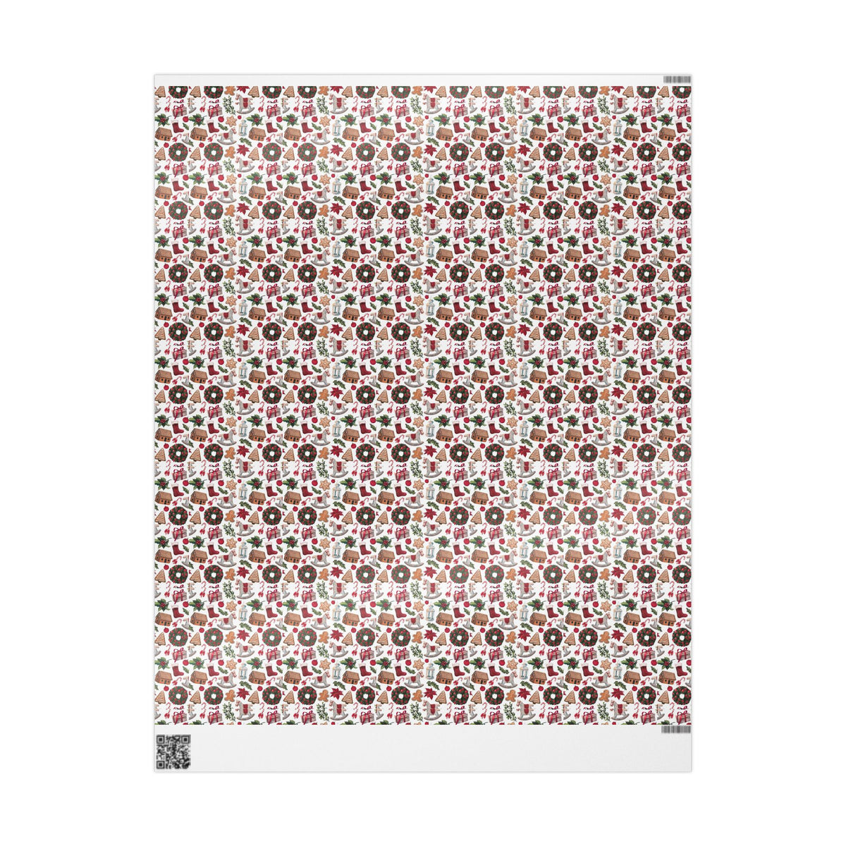 Christmas Cookies & Wreaths Wrapping Paper