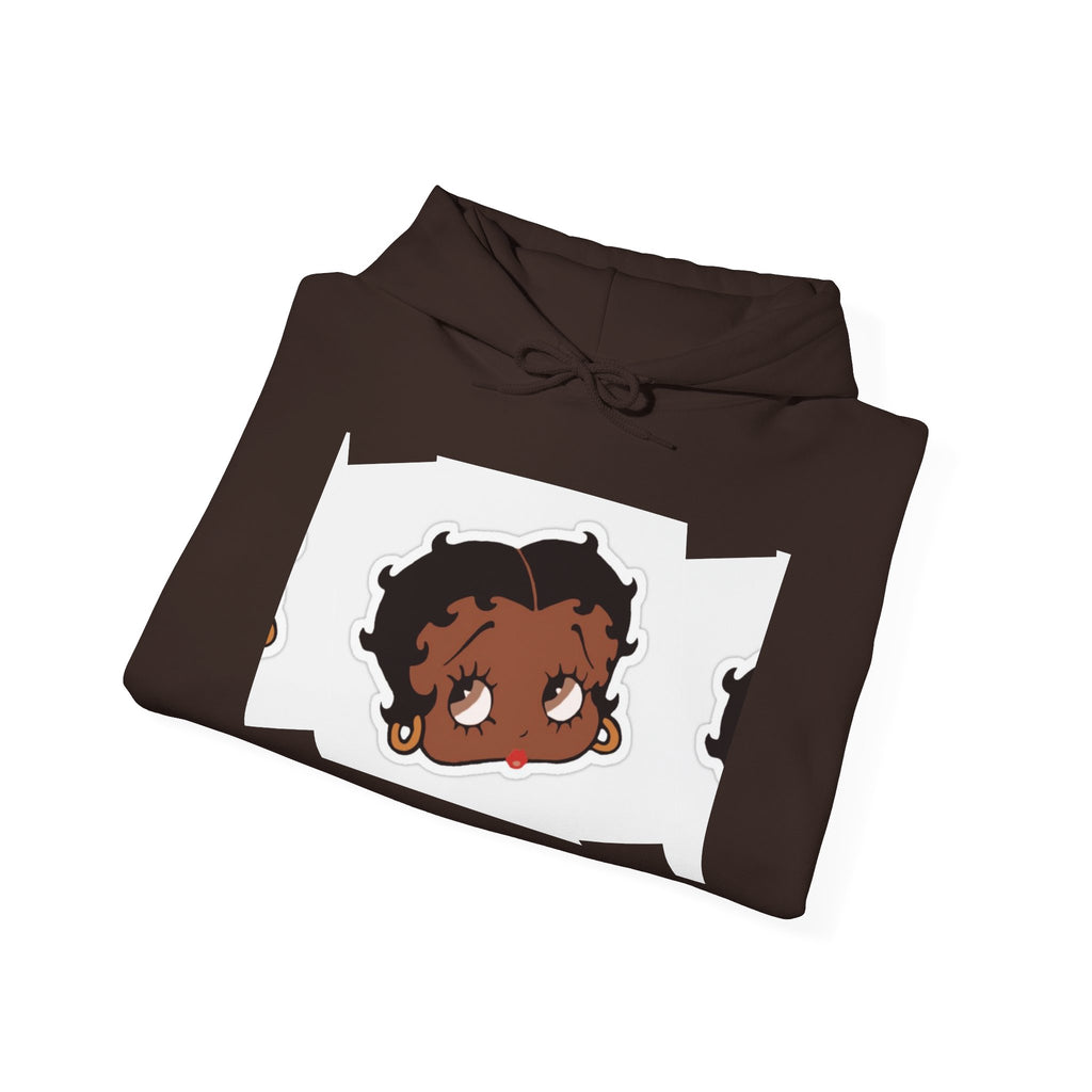 Afro Punk Girl Graphic Hoodie — Cute Retro Cartoon Character Pullover